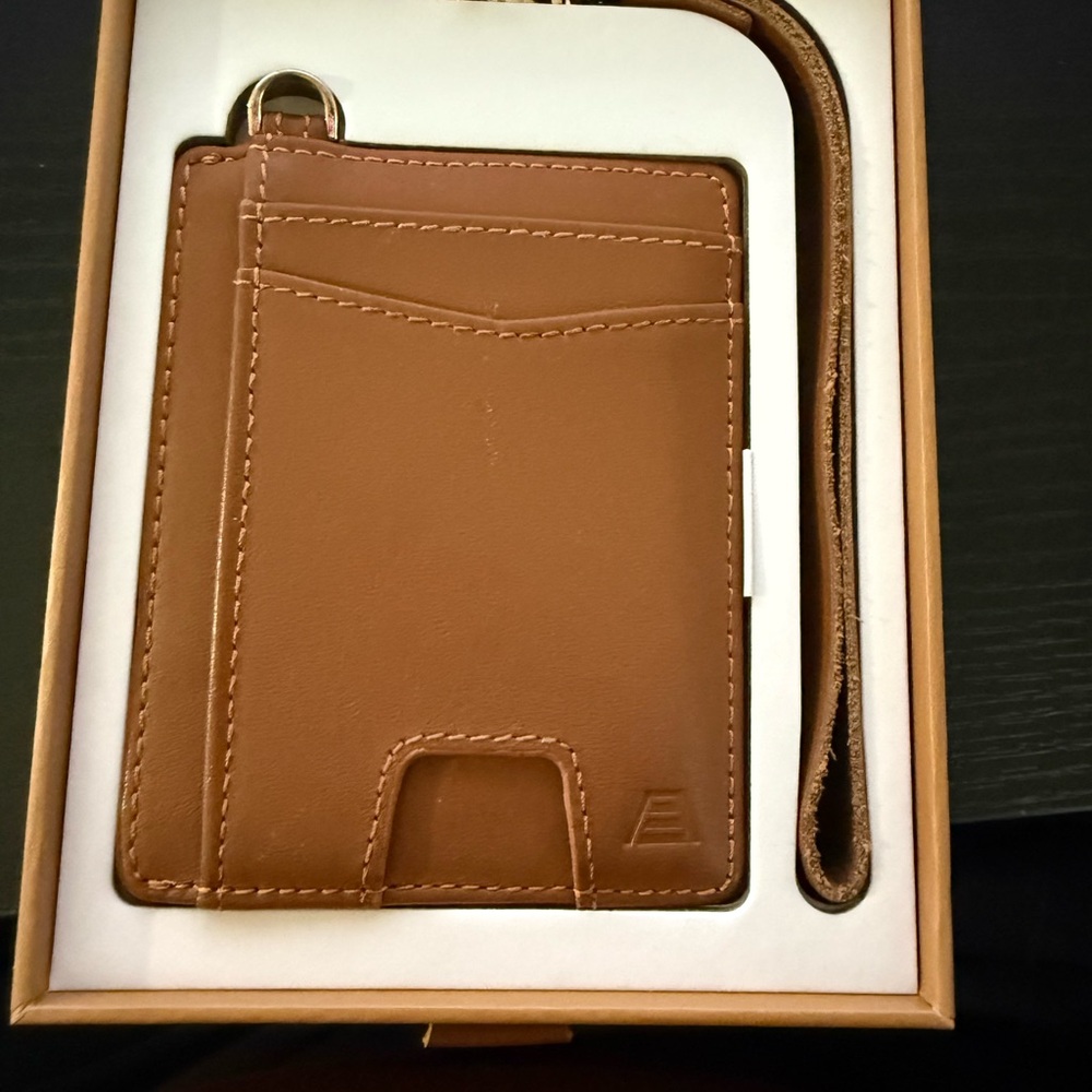 Andar Denner in Cognac Tan with matching chapstick holder